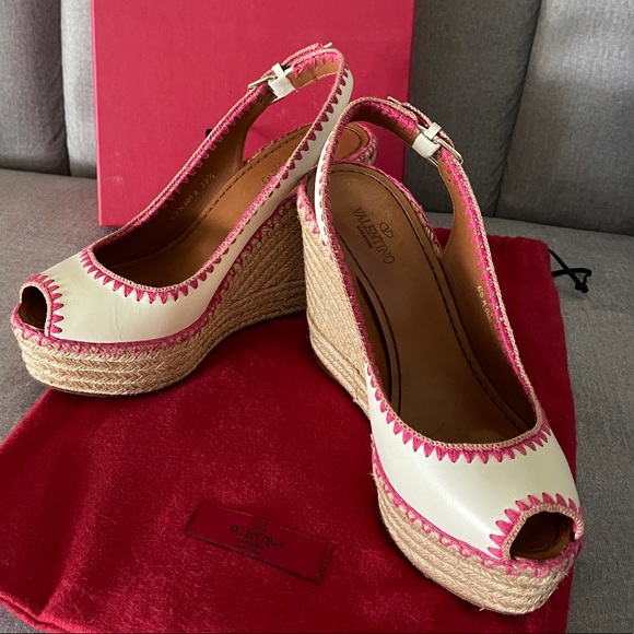 VALENTINO Garavani Wedges Espadrilles 39.5 us 9 - Picture 4 of 16